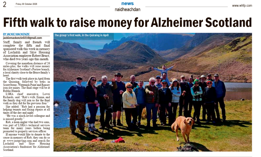 LSHA featured in WHFP